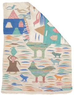 Vintage Kilim Teppich 2'8" x 3'6"