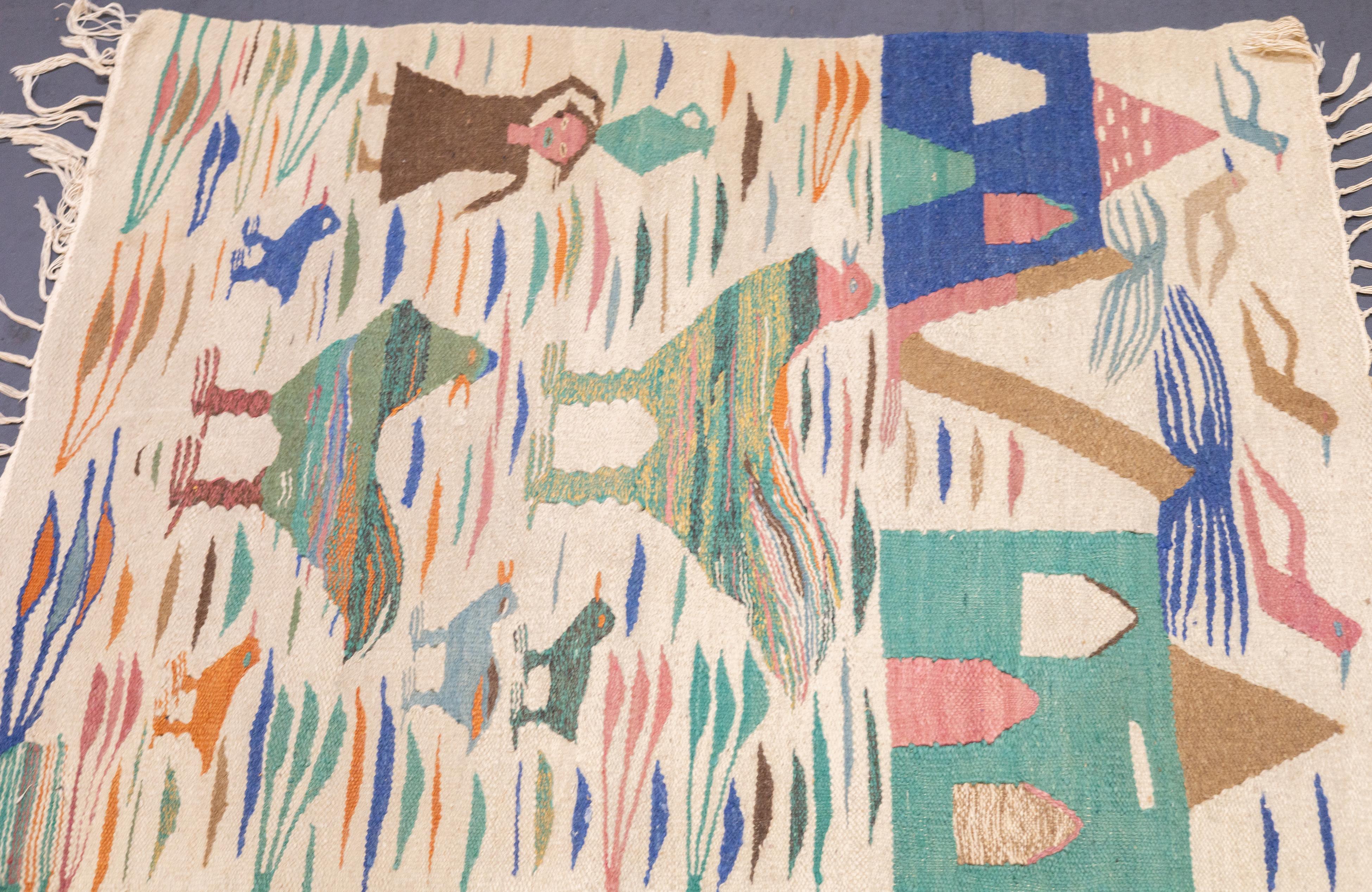 20th Century Vintage Kilim Rug 2'8