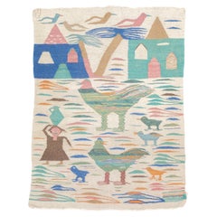 Vintage Kilim Rug 2'8" x 3'6"