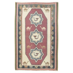 Tapis Kilim vintage 3'10'' x 6'2''