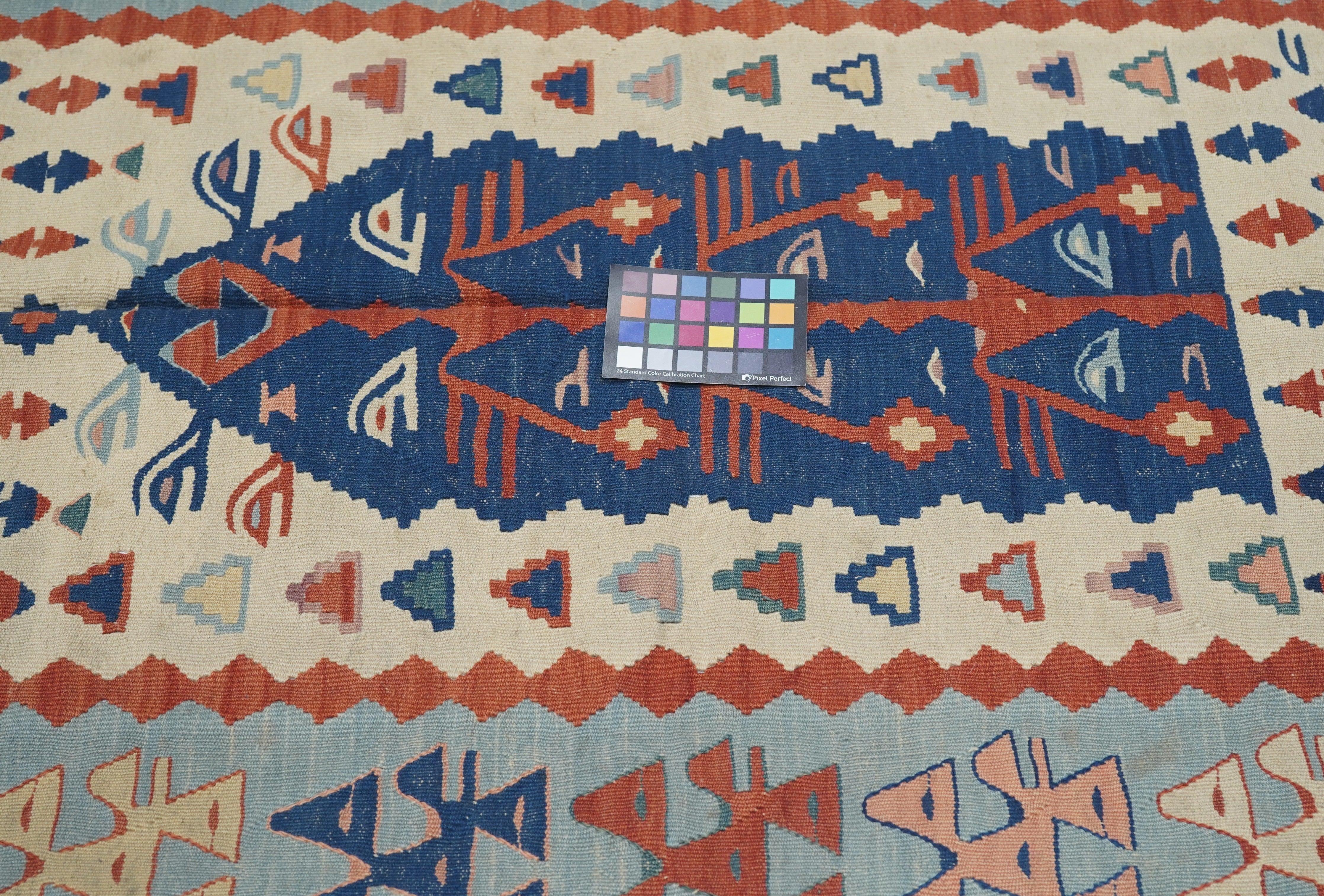 Wool Vintage Kilim Rug 3'8'' x 5'8'' For Sale