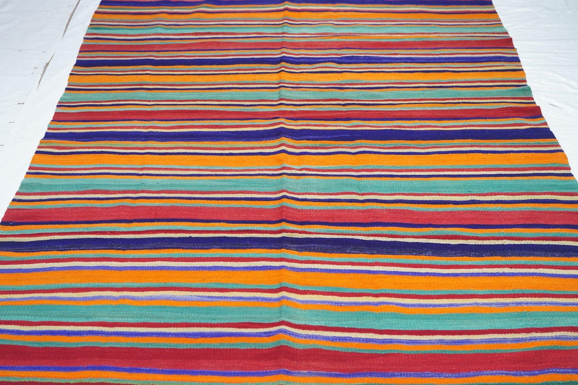 Vintage Kelim-Teppich 5'4'' x 8'0