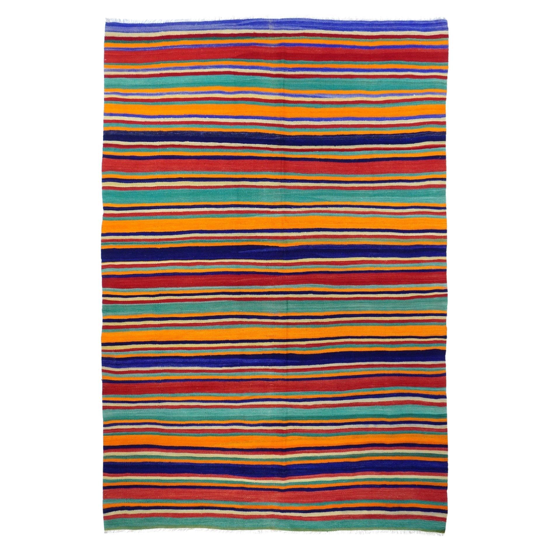 Vintage Kelim-Teppich 5'4'' x 8'0" im Angebot