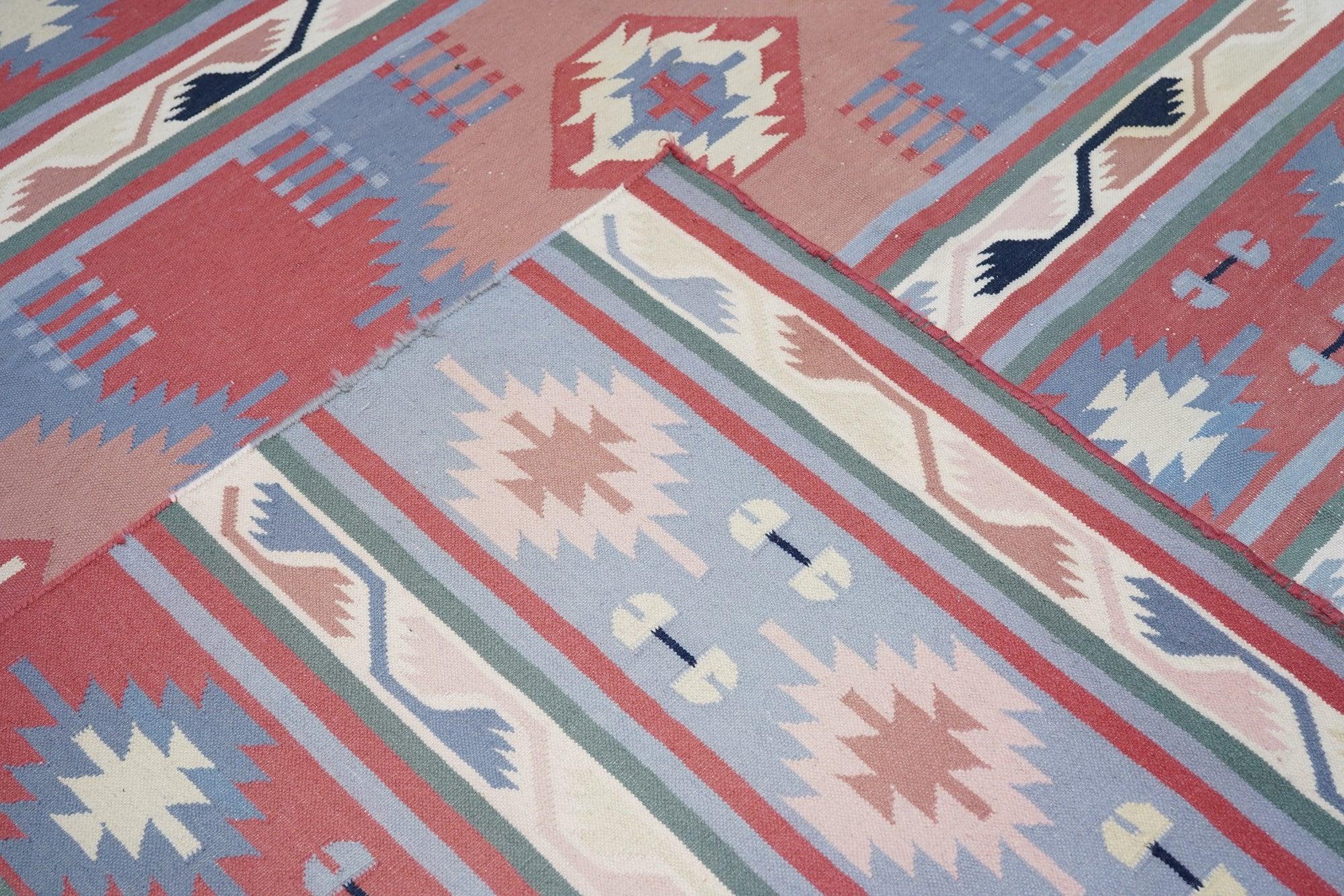 Vintage Kilim Rug 9'1'' x 12'3'' For Sale 6