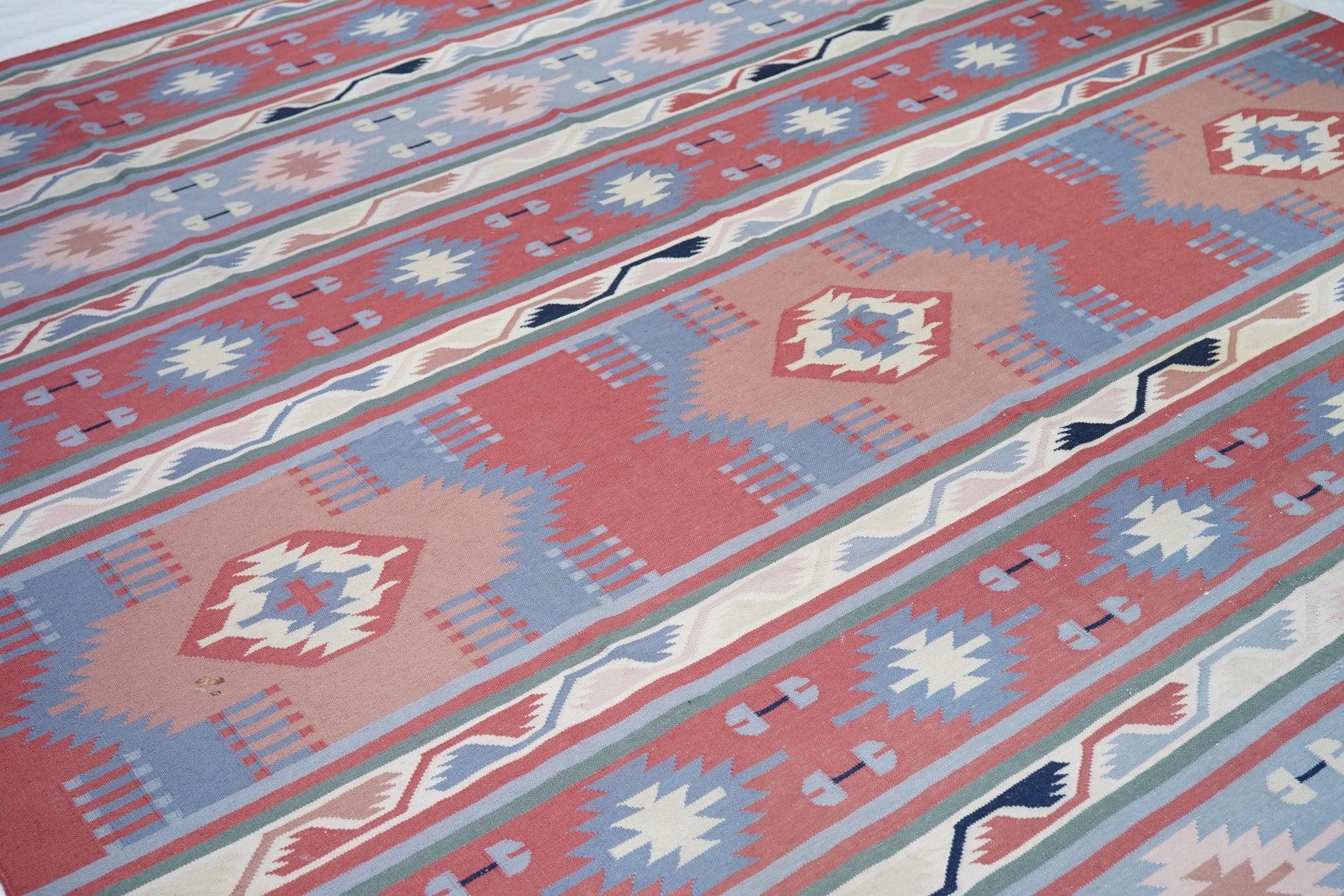Vintage Kilim Rug 9'1'' x 12'3'' For Sale 1