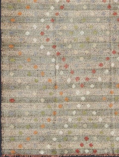 Vintage Kilim Rug from Turkey with All-Over Diamond Pattern