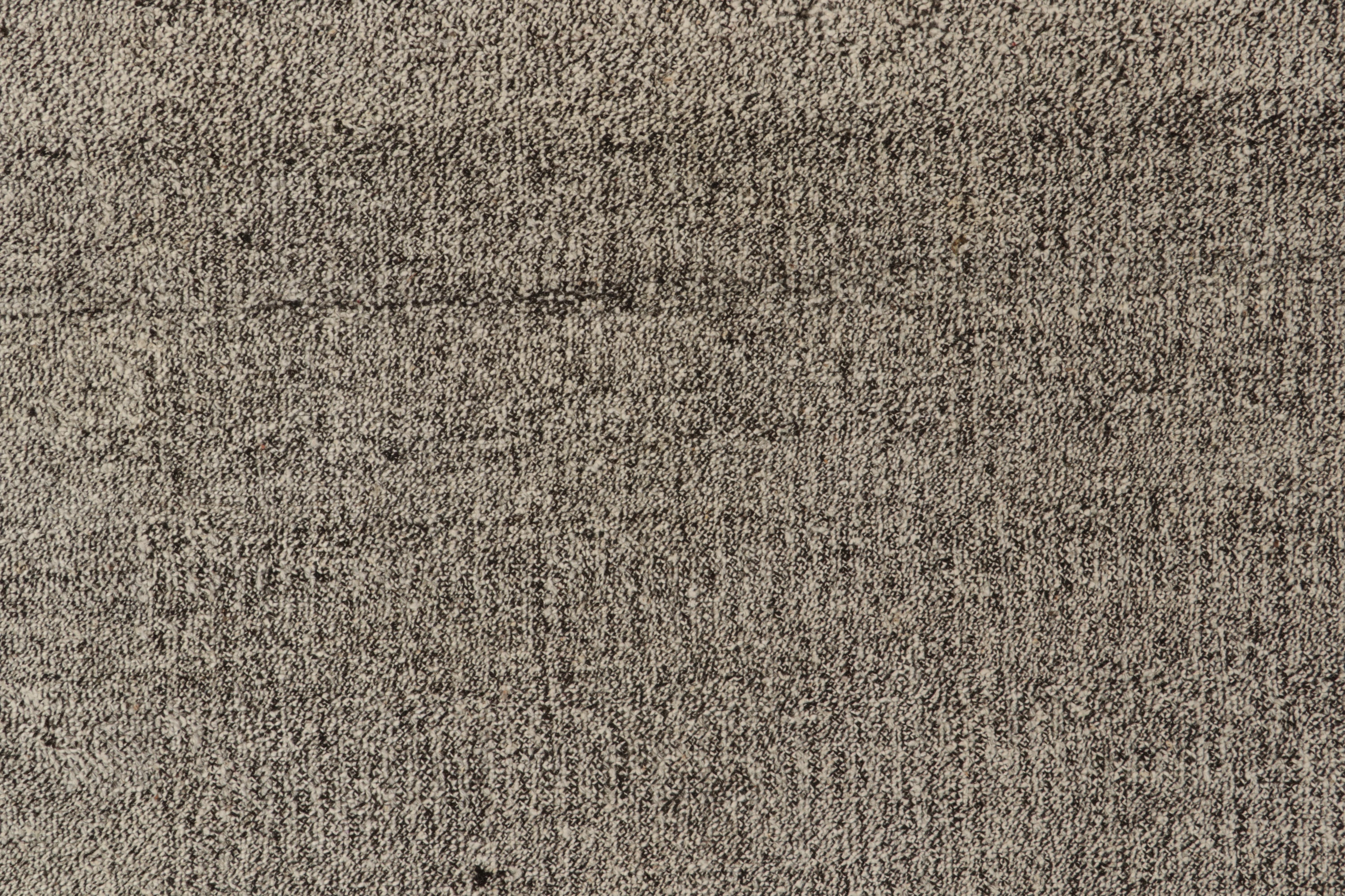 Vintage-Kelim-Teppich im schwarz-weiß-rosa Streifenmuster von Teppich & Kelim im Angebot 2