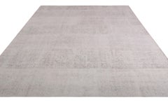 Vintage Kilim Rug in Salt and Pepper White and Black, Panel Woven by Rug & Kilim