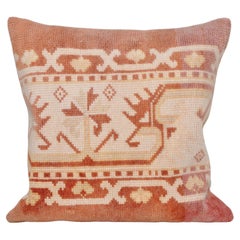 Vintage Kilim Rug Pillow with Irish Linen by Katie Larmour Cushions Carpet