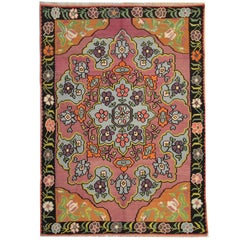 Floral Vintage Rug, Oriental Kilim Rugs, Traditional Kilims Handmade Carpet Rug