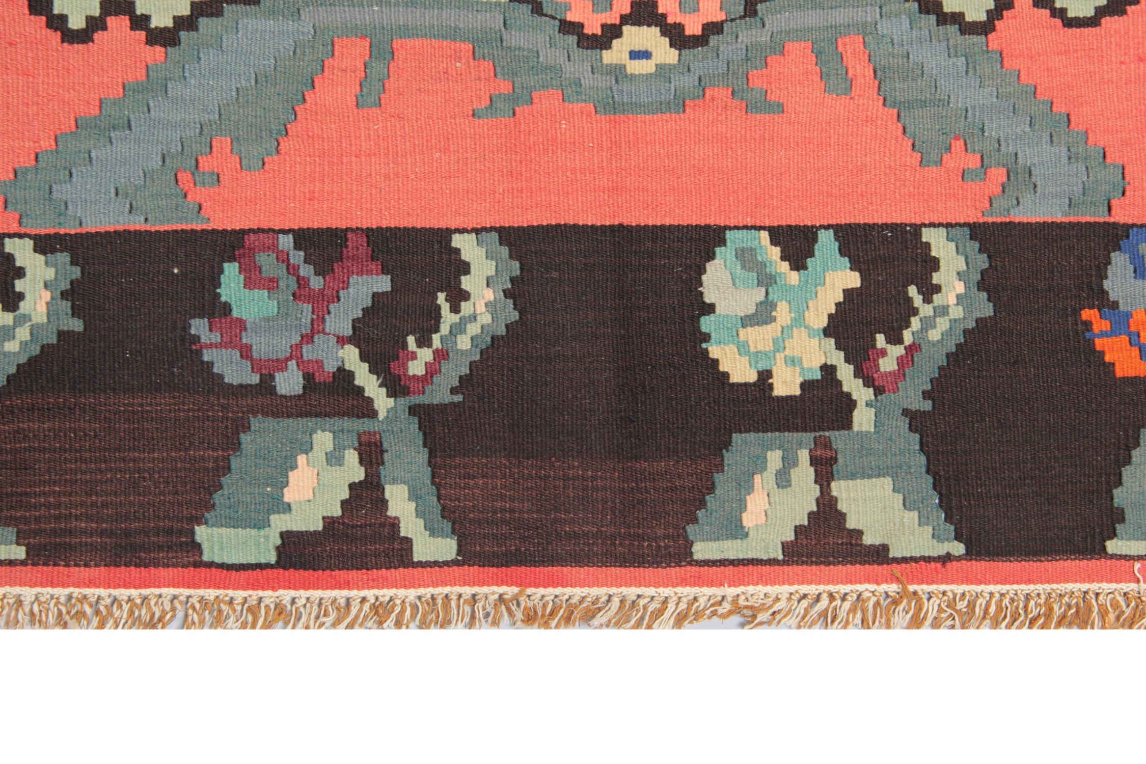 Alfombras Kilim Vintage, Alfombra tradicional turca hecha a mano Alfombra oriental Turco en venta