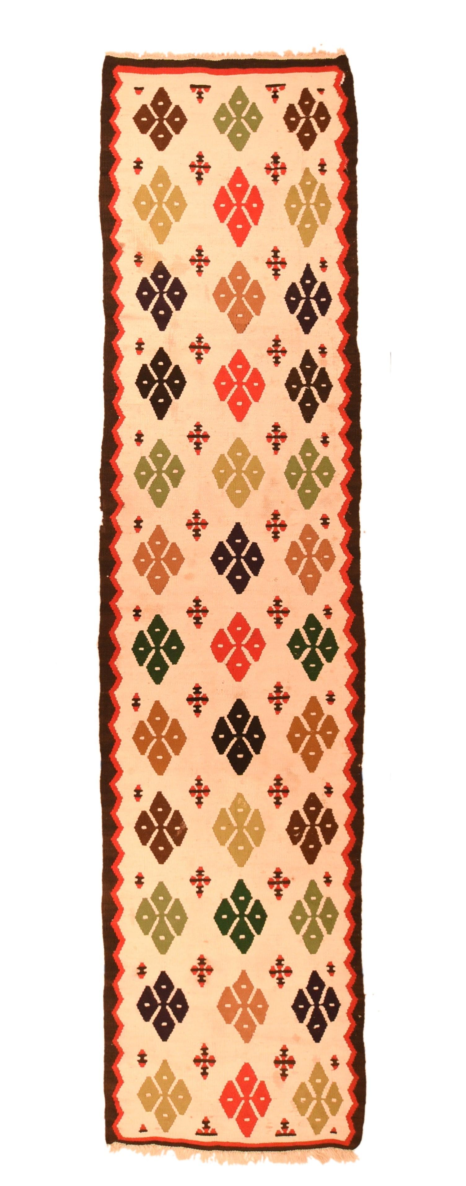 Turkish Vintage Kilim Runner 2'3'' x 9'8'' For Sale