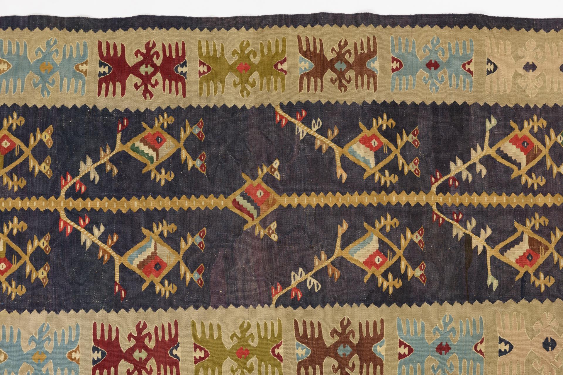 Hand-Woven Vintage Kilim Sharkoy For Sale