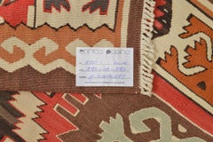 Vintage Kilim Sharkoy Runner, Hand-Woven Wool, Turkey, Circa 1950
