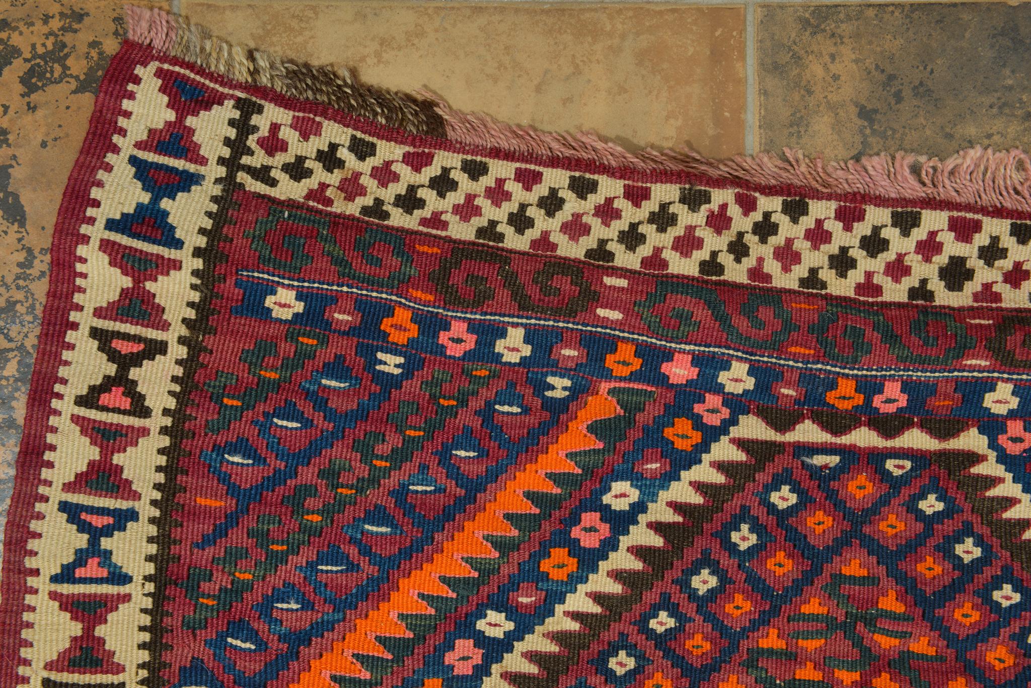 Turkish Vintage Kilim VAN Runner For Sale