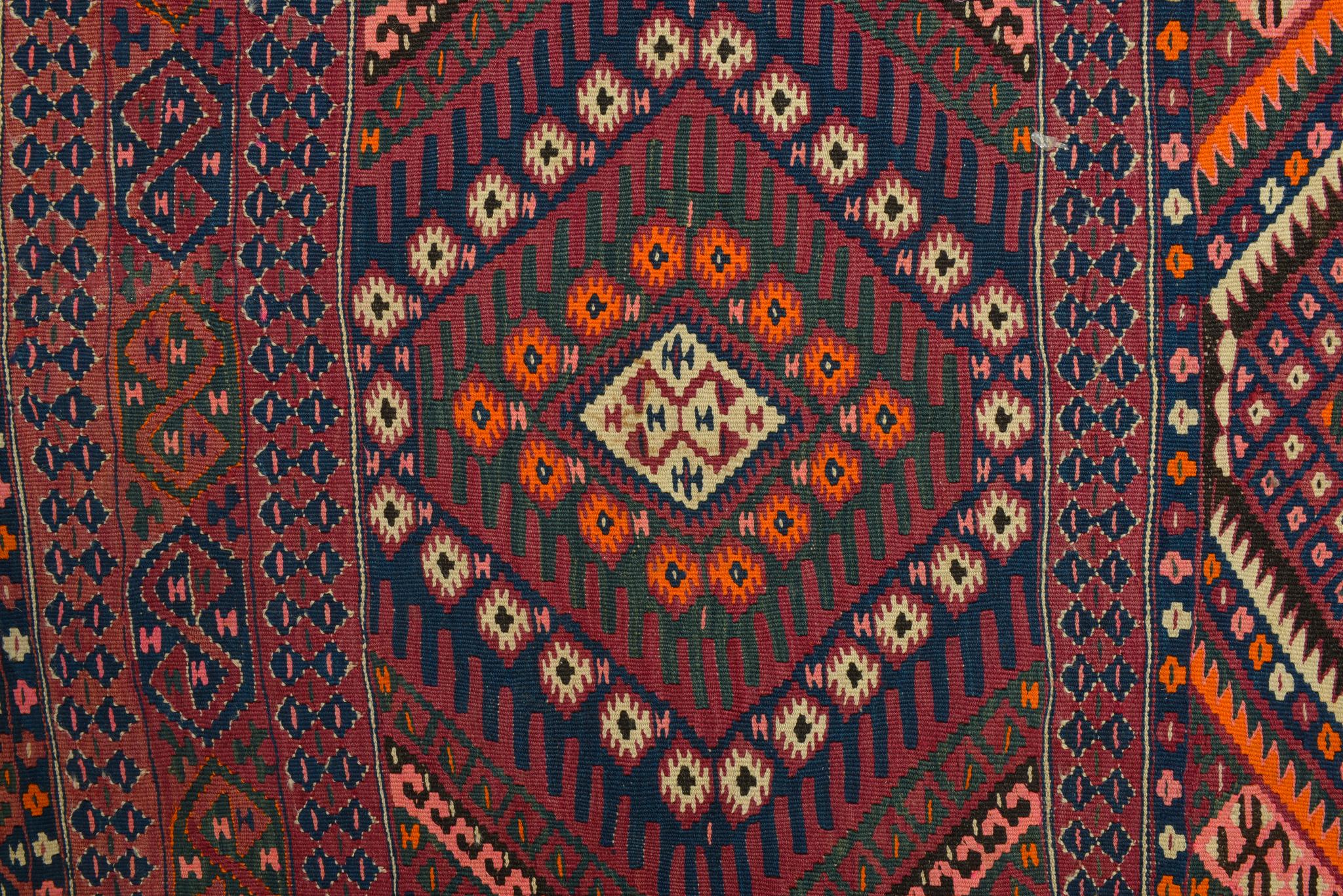 Wool Vintage Kilim VAN Runner For Sale