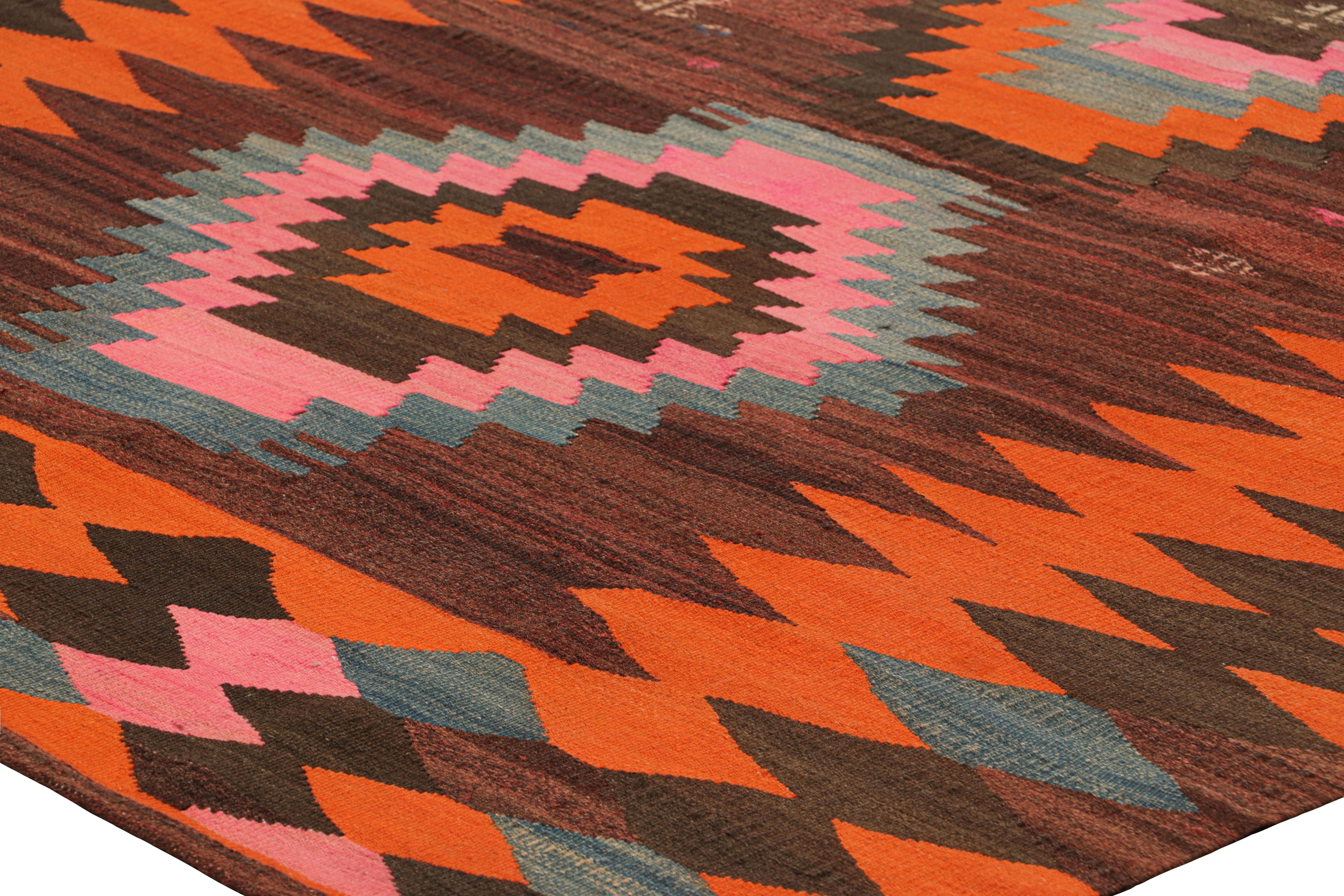 Vintage-Kilim mit bunten geometrischen Medaillons, von Rug & Kilim im Zustand „Gut“ im Angebot in Long Island City, NY