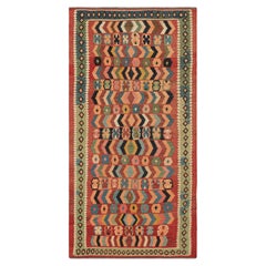 Vintage Kilim with Polychromatic Geometric Patterns, from Rug & Kilim