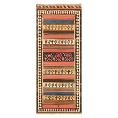 Vintage Kilim with Stripes and Geometric Patterns, from Rug & Kilim