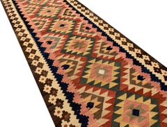 Tappeto vintage Kilim Tappeto Runner Kilim Tappeto orientale in lana