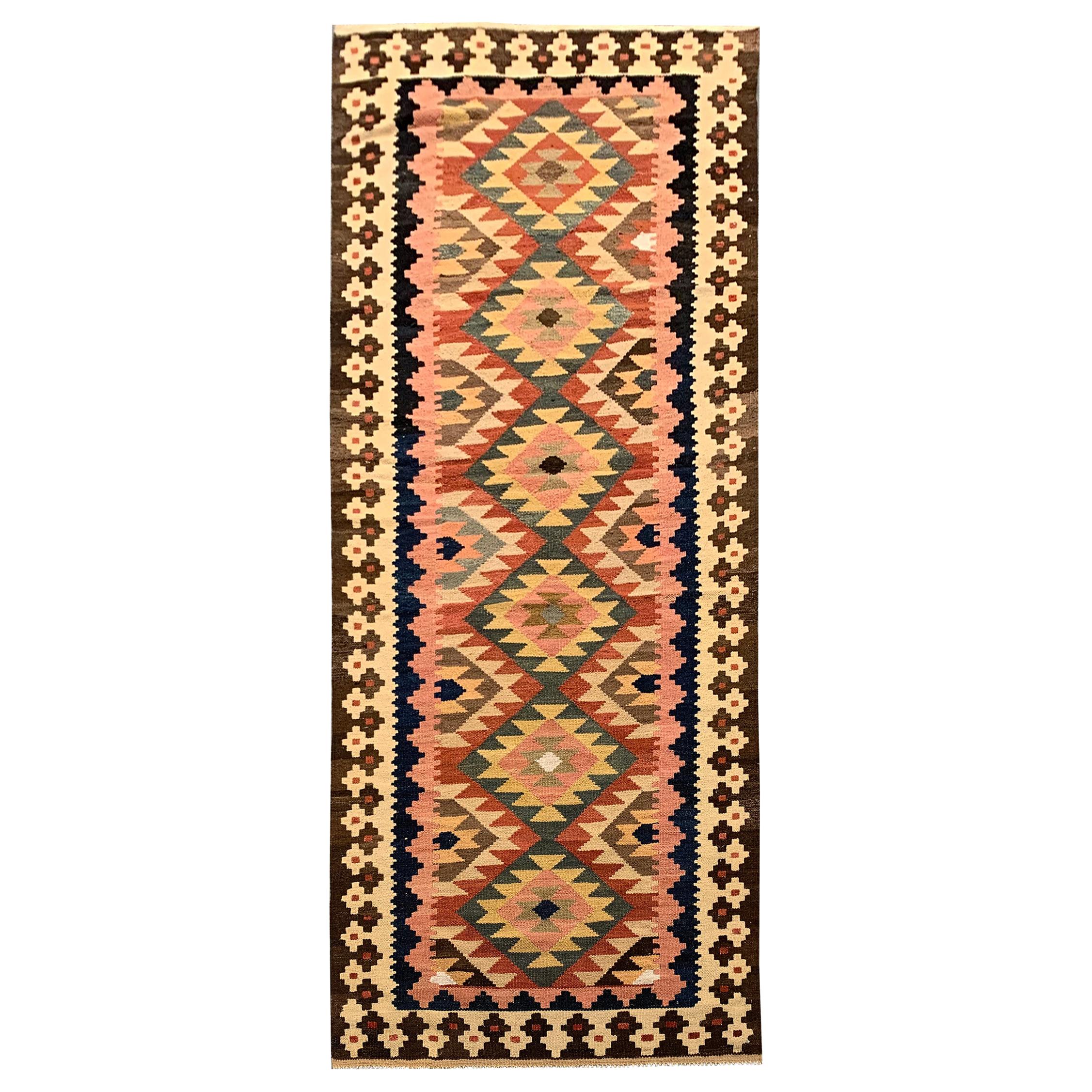 Tapis Kilim tapis de couloir vintage Kilims en laine orientale