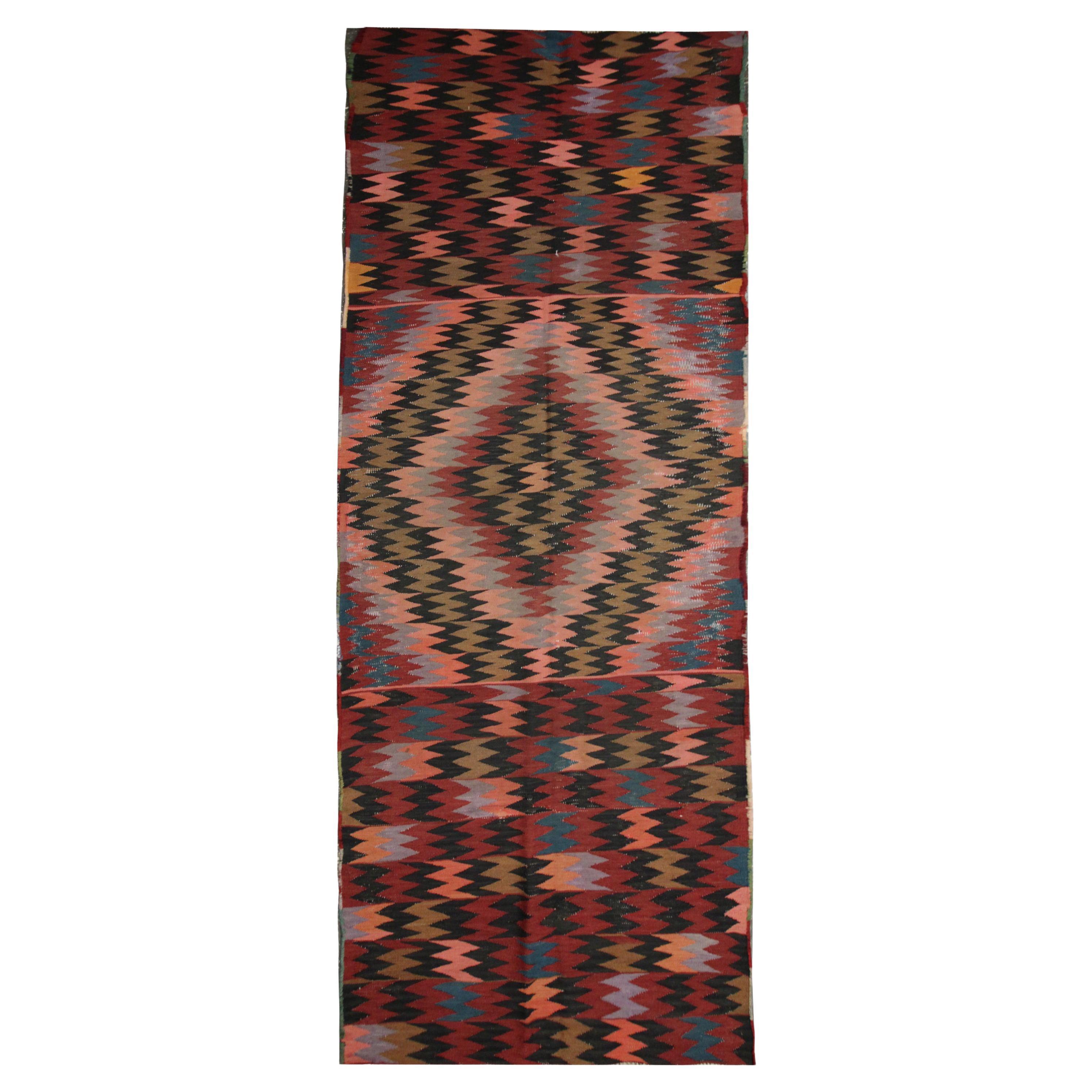 Vintage Kilims Carpet Runner Kilim Rug Oriental Wool Stair Runner For Sale