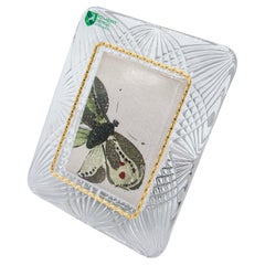 Vintage Killarney Crystal Picture Frame with Gold Trim, Ireland, 1980s