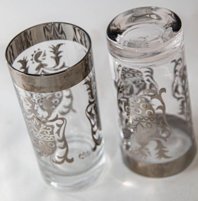 Vintage Silver Overlay Highball Glasses - Set 6 – J. Earl & Sons