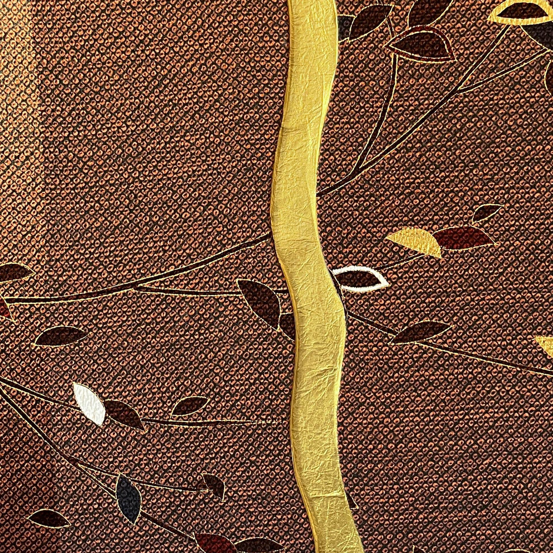 Silk Vintage kimono textile art 