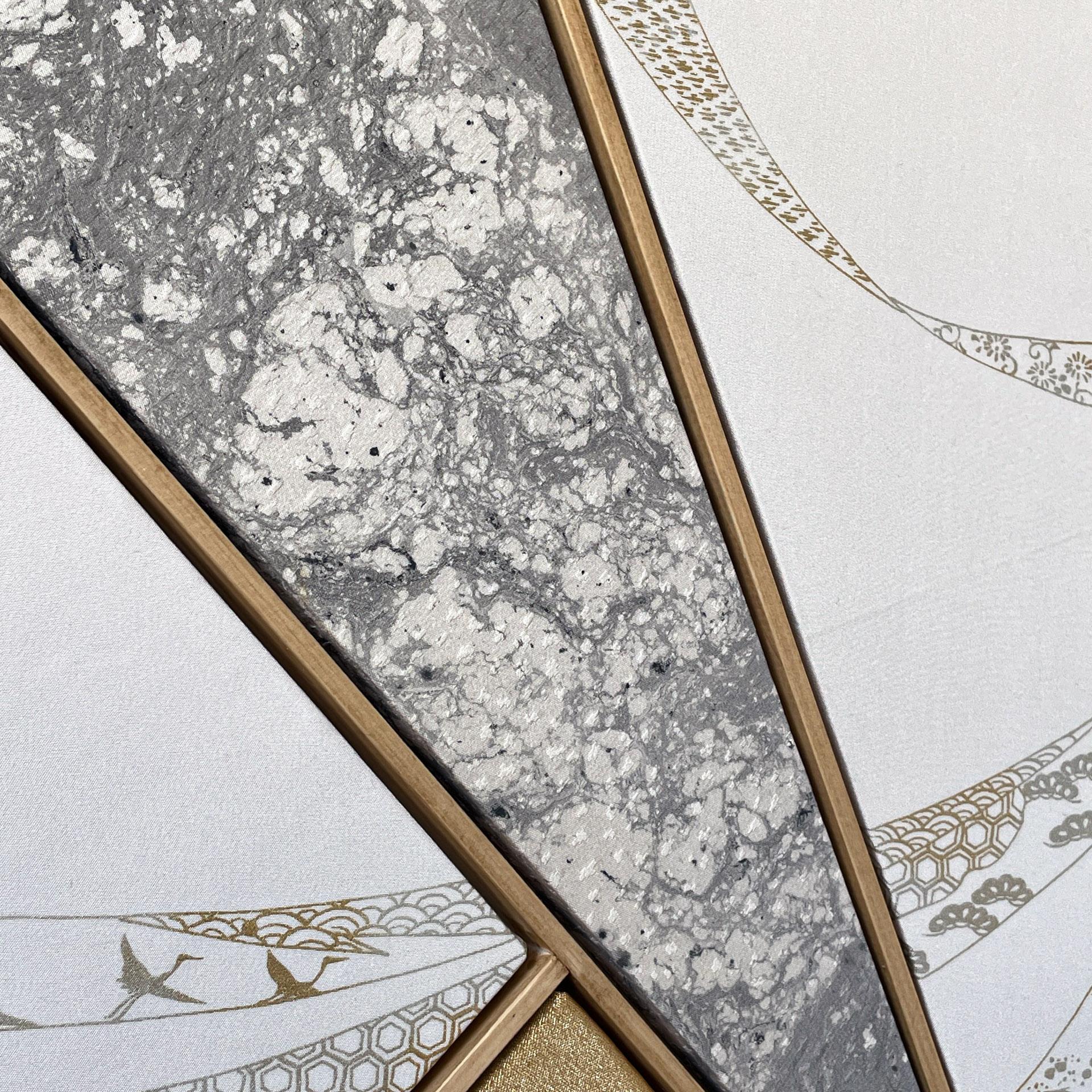 Silk VIntage kimono textile art 