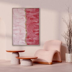 Vintage kimono textile art " Sunset Timelapse ~ Ephemerality ~" ikasu Red Japan