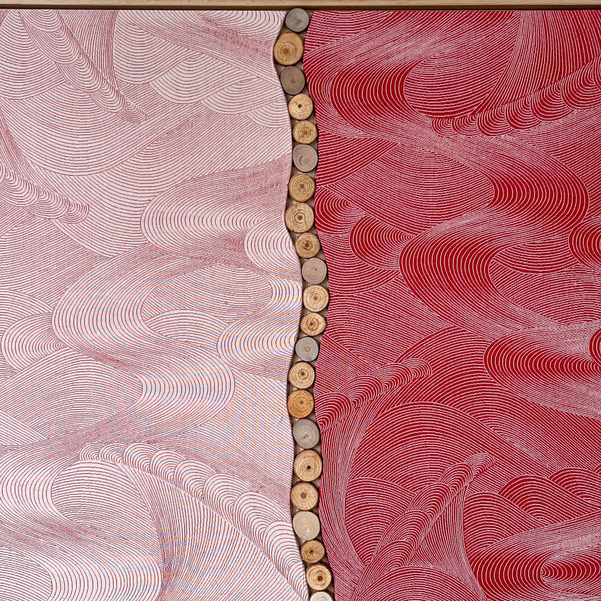 Vintage kimono textile art 