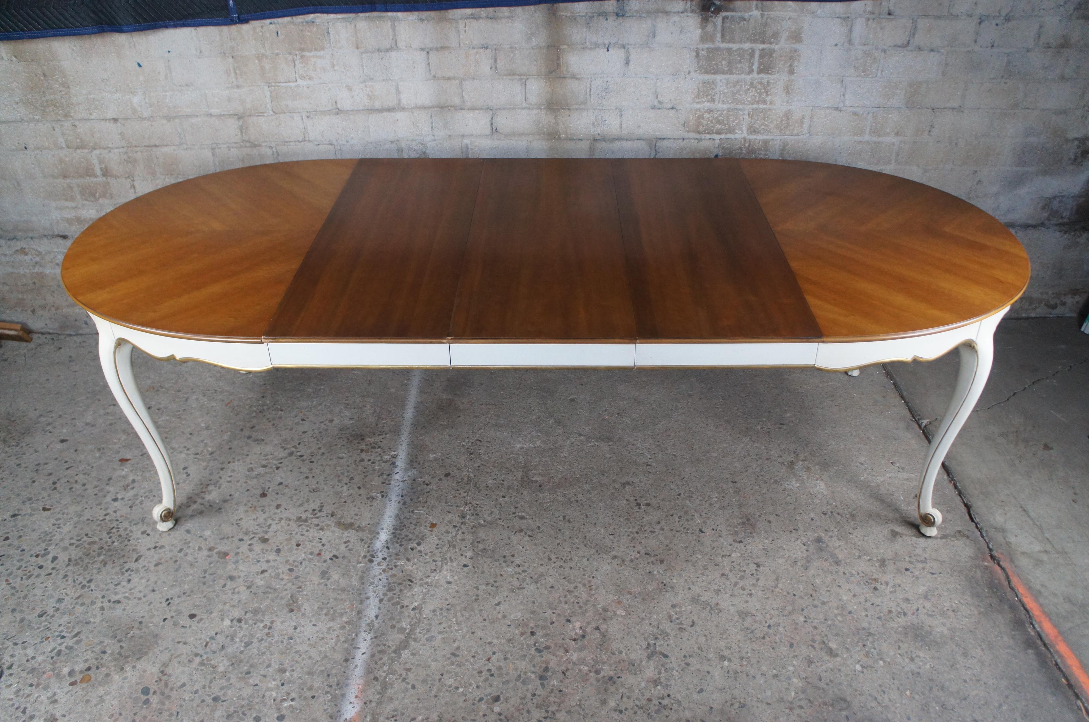 Vintage Kindel Belvedere Collection Cherry French Provincial Dining Table 102