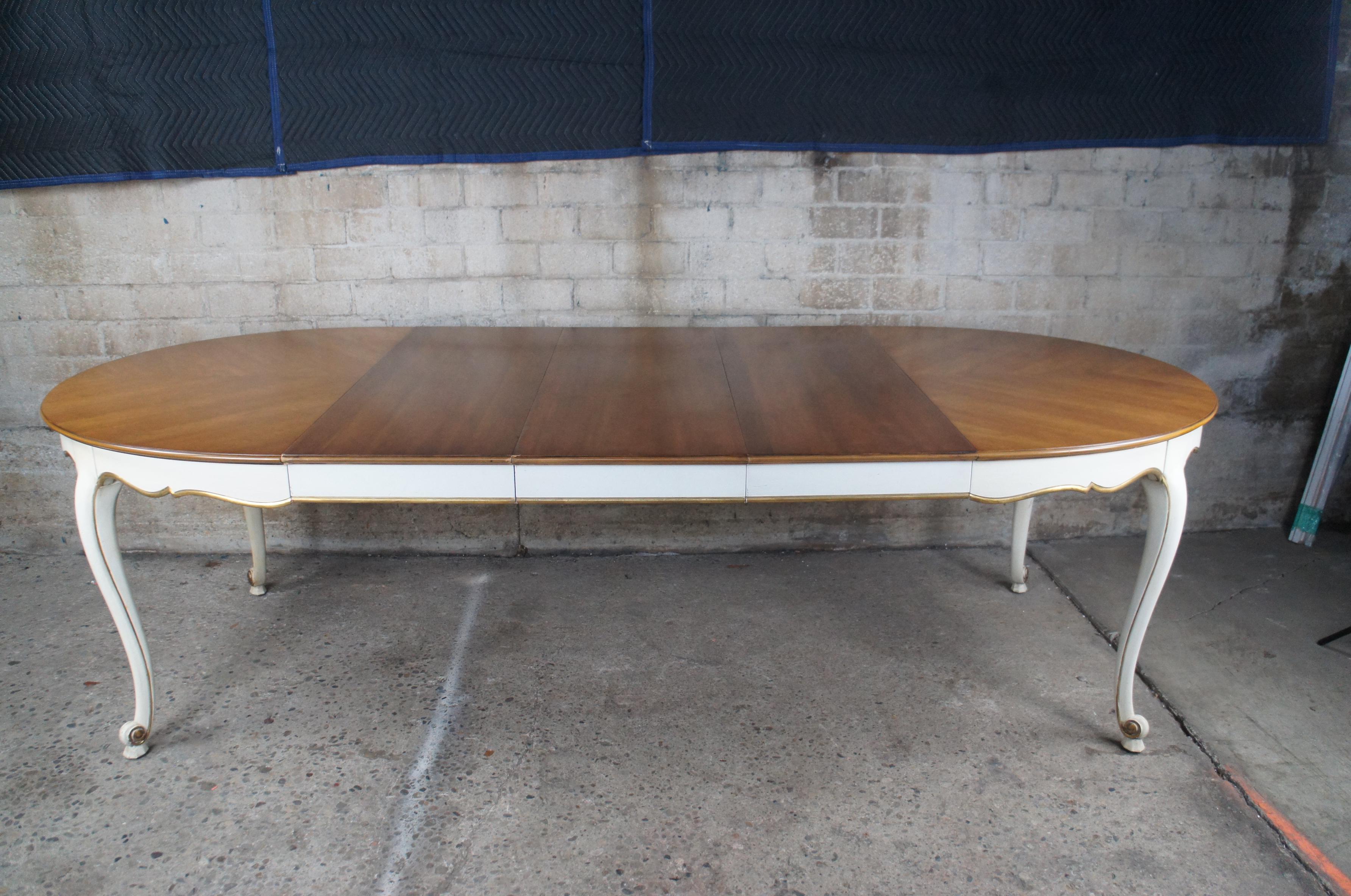 Vintage Kindel Belvedere Collection Cherry French Provincial Dining Table 102