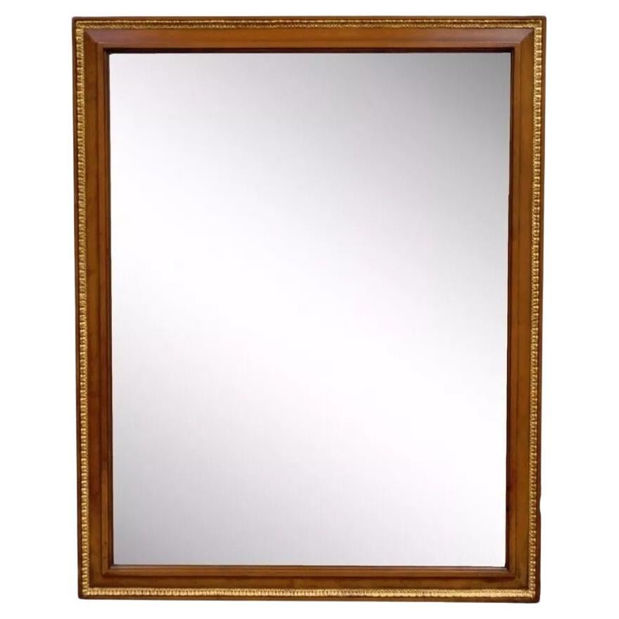 Vintage Belvedere French Provincial Cherry Wood Gold Gilt Wall Mirror (miroir mural en bois de cerisier doré) en vente