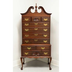 KINDEL Mahogany Chippendale Highboy Chest With Ball in Claw Feet