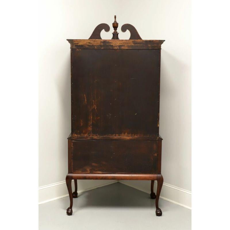 American KINDEL Mahogany Chippendale Highboy Chest With Ball in Claw Feet For Sale