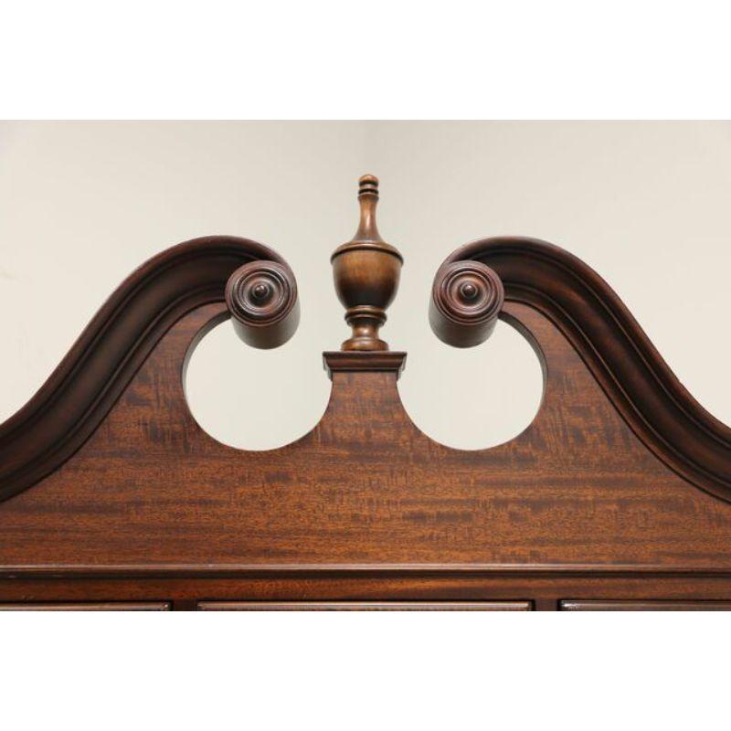 Brass KINDEL Mahogany Chippendale Highboy Chest With Ball in Claw Feet For Sale
