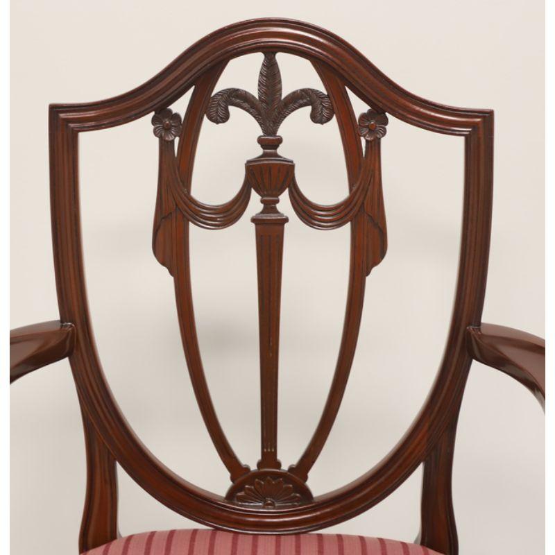 KINDEL Mahogany Georgian Hepplewhite Shield Dining Chairs - Set of 6 2