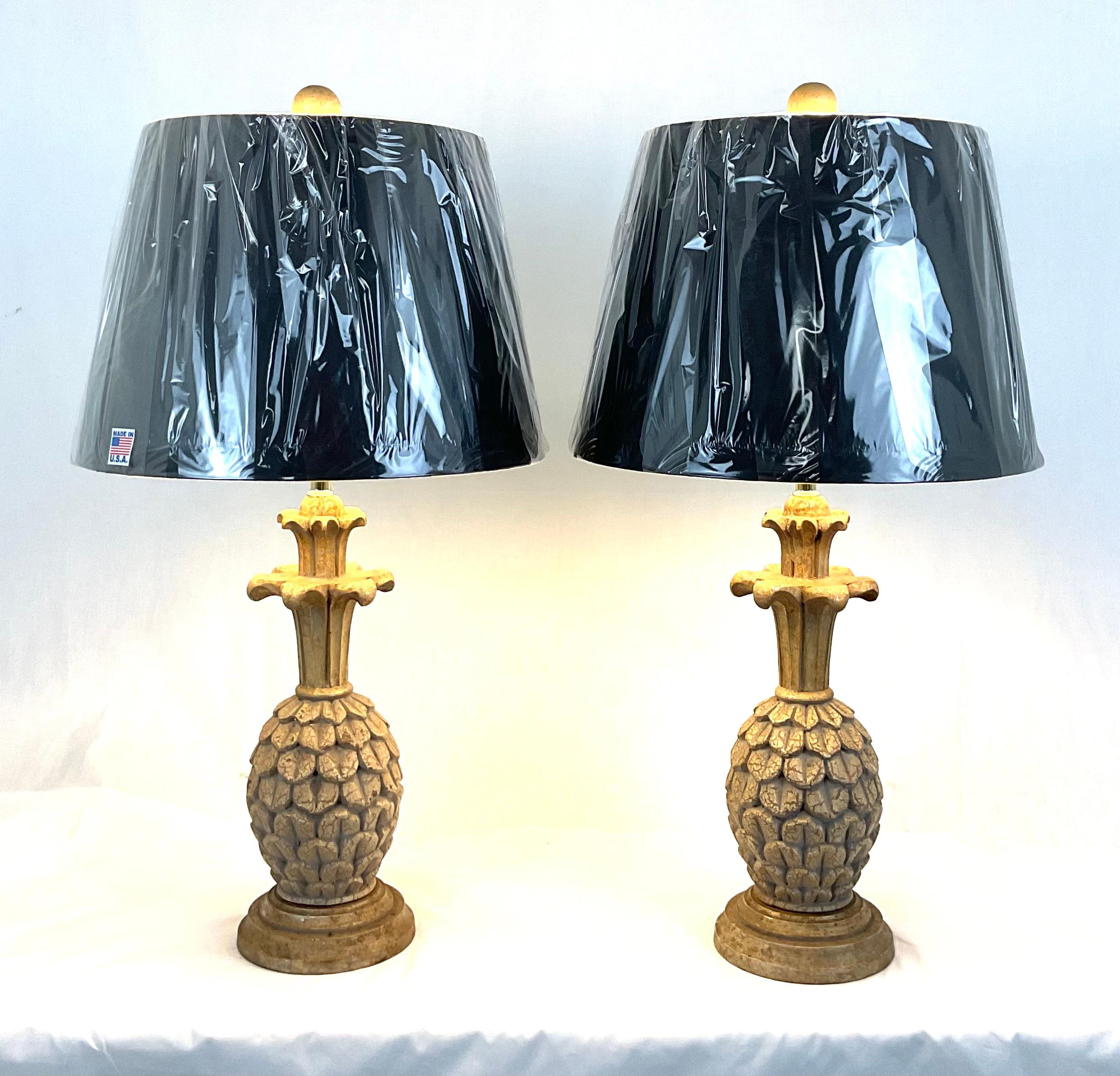 Vintage Kinder Harris Lamps Piñas Estadounidense en venta