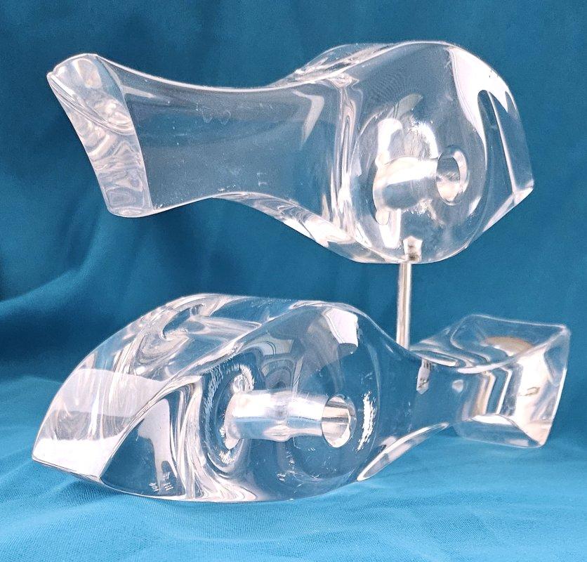 Escultura MCM Kinetic Astrolite Lucite Fishes de Ritts - OFERTA DE CIERRE en venta 6