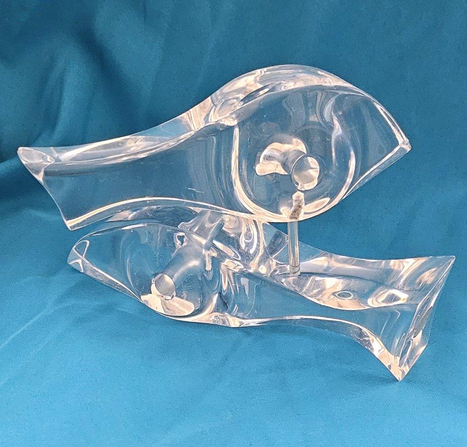Escultura MCM Kinetic Astrolite Lucite Fishes de Ritts - OFERTA DE CIERRE en venta 8