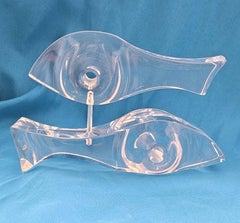 MCM Kinetic Astrolite Lucite Fishes Sculpture by Ritts