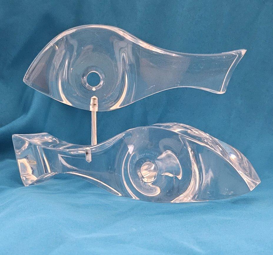 Escultura MCM Kinetic Astrolite Lucite Fishes de Ritts - OFERTA DE CIERRE Cinético en venta