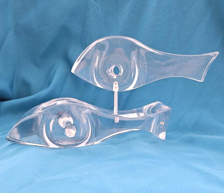 Escultura MCM Kinetic Astrolite Lucite Fishes de Ritts - OFERTA DE CIERRE en Bueno estado para la venta en Warrenton, OR