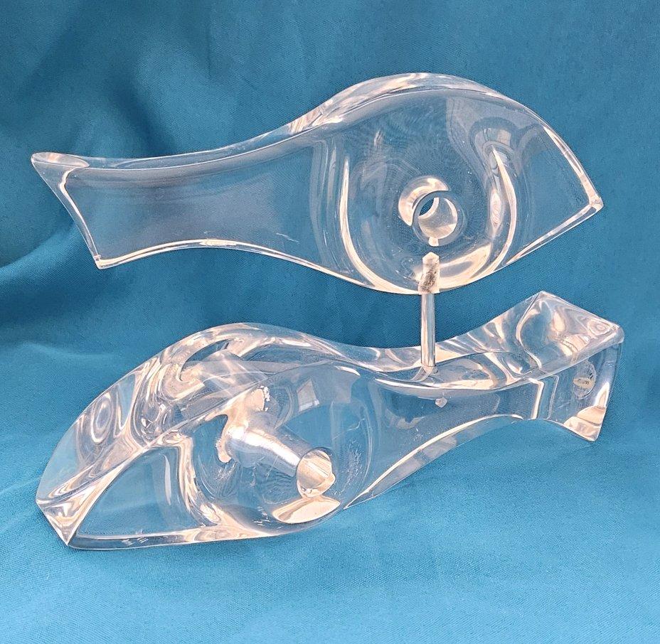Escultura MCM Kinetic Astrolite Lucite Fishes de Ritts - OFERTA DE CIERRE en venta 1