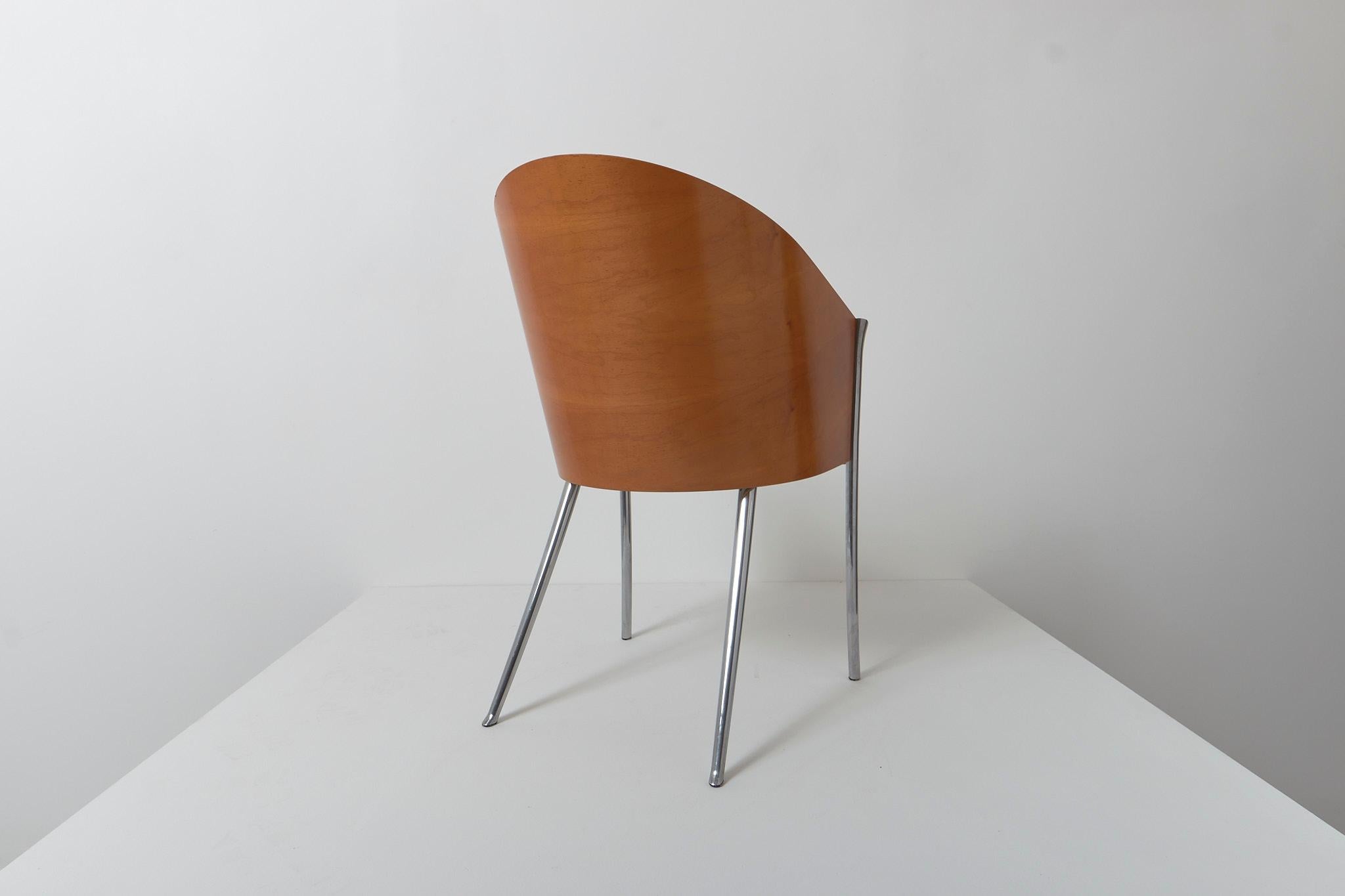 Aluminum Vintage King Costes chair by Philippe Starck for Aleph, circa 1992 For Sale