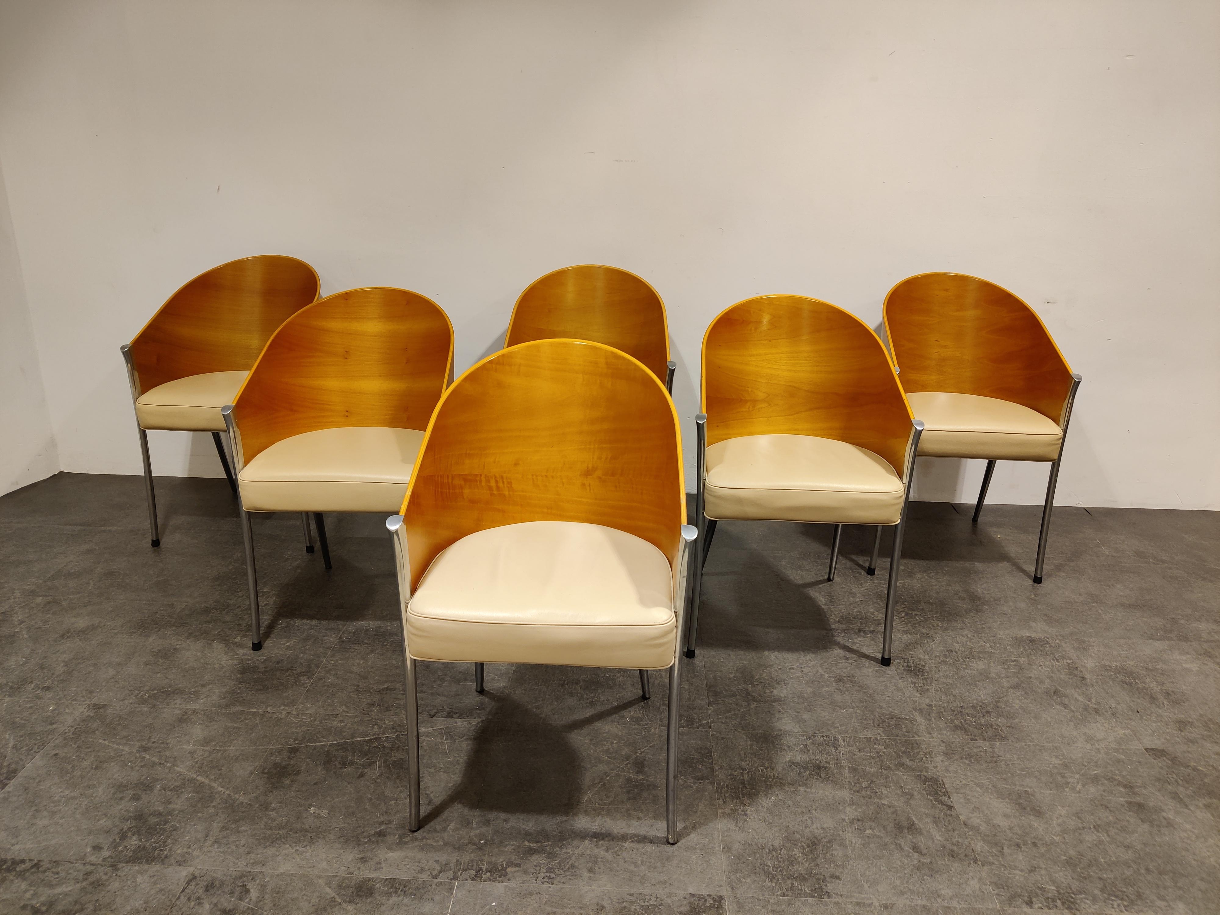 Vintage King Costes Chairs by Philippe Starck for Aleph, Set of 6 In Good Condition In HEVERLEE, BE