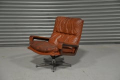 Vintage "King" Swivel Armchair by Strassle of Switzerland, 1960s