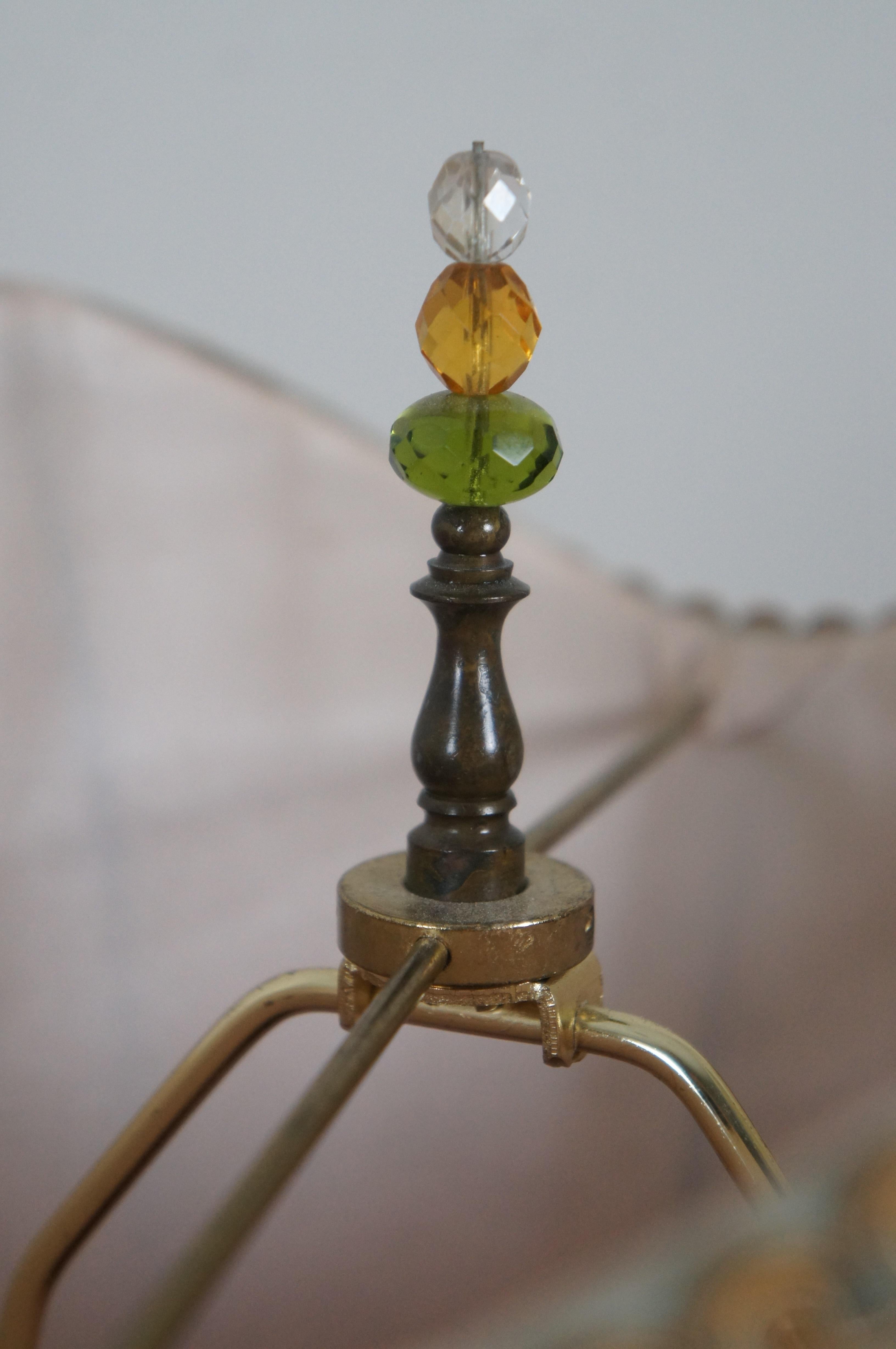 Modern Vintage Kinzig Design Swirled Brass & Glass Freeform Melissa Table Lamp 34